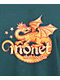 Monet Skateboards Dragon Teal T-Shirt - Thumbnail image 2 of 2