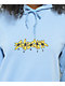 Monet Skateboards Flower Power Light Blue Hoodie - Thumbnail image 3 of 3