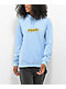 Monet Skateboards Flower Power Light Blue Hoodie - Thumbnail image 1 of 3