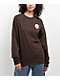 Monet Skateboards Grip It And Rip It Brown Long Sleeve T-Shirt - Thumbnail image 2 of 3