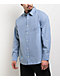 Monet Skateboards Grip Stripe Blue Long Sleeve Button Up Shirt - Thumbnail image 1 of 3