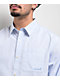 Monet Skateboards Grip Stripe White Long Sleeve Button Up Shirt - Thumbnail image 3 of 3