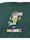 Monet Skateboards Hippy Jump Dark Green T-Shirt - Thumbnail image 2 of 3