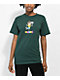Monet Skateboards Hippy Jump Dark Green T-Shirt - Thumbnail image 1 of 3