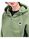 Monet Skateboards Pozie Green Micro Fleece Quarter Zip Hoodie - Thumbnail image 3 of 3