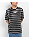 Monet Skateboards Railway Black & Grey Stripe T-Shirt - Thumbnail image 1 of 4
