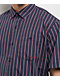 Monet Skateboards Sweeper Stripe Red, White, & Blue Button Up Shirt - Thumbnail image 3 of 3