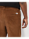 Monet Tuckup Pleated Brown Corduroy Pants - Thumbnail image 5 of 8