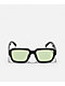 Monroe Black & Green Square Sunglasses - Thumbnail image 2 of 2