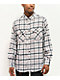 Montage White, Grey & Black Plaid Flannel Shirt