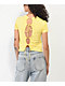 Motel Surtie Flower Yellow Crop T-Shirt - Thumbnail image 2 of 4