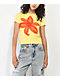 Motel Surtie Flower Yellow Crop T-Shirt - Thumbnail image 1 of 4