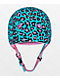 Moxi Blue Leopard Skateboard Helmet - Thumbnail image 2 of 4