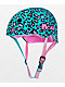 Moxi Blue Leopard Skateboard Helmet - Thumbnail image 1 of 4