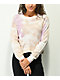 My Michelle Lavender, Beige, & White Tie Dye Crewneck Sweatshirt