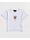 NGOrder Eat Me Mushroom White Crop T-Shirt 