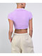 NGOrder Fluffy Pink Crop Polo Shirt - Thumbnail image 2 of 4