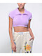 NGOrder Fluffy Pink Crop Polo Shirt - Thumbnail image 1 of 4