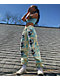 NGOrder Metal From Heaven Cream & Blue Tie Dye Sweatpants - Thumbnail image 3 of 5