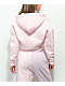 NGOrder Ride Or Die Pink & Purple Crop Zip Hoodie