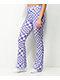 NGOrder Warped Purple & White Flare Pants