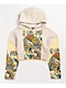 NGOrder Yin Yang Dragon Panel Yellow & Beige Crop Hoodie - Thumbnail image 1 of 11