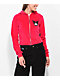 NGOrder x Sanrio Kuromi Hot Pink Velour Crop Zip Hoodie - Thumbnail image 1 of 4
