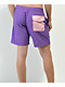 Neff Hot Tub Ground Up Purple Board Shorts