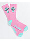 Neff Promo Fun Guy Blue & Pink Crew Socks 