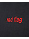 Neon Riot Red Flag Black T-Shirt - Thumbnail image 3 of 3