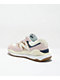 New Balance 5740 Stone, Pink & Sea Salt Shoes - Thumbnail image 2 of 4