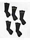 New Balance Athletic Paquete de 5 calcetines negros