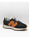 New Balance Lifestyle 327 Black & Madras Orange Shoes - Thumbnail image 1 of 4