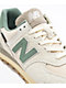 New Balance Lifestyle 574 Calcium, Green, & New Spruce Shoes - Thumbnail image 6 of 6