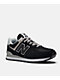 New Balance Lifestyle 574 Core Black & White Shoes - Thumbnail image 1 of 4