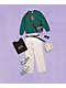 New Balance Lifestyle 574 Dark Juniper, Pink & Angora Shoes - Thumbnail image 6 of 6