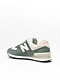 New Balance Lifestyle 574 Dark Juniper, Pink & Angora Shoes - Thumbnail image 2 of 6