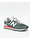 New Balance Lifestyle 574 Spruce & Sea Salt Shoes - Thumbnail image 1 of 2