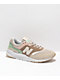 New Balance Lifestyle 997 Tan & Pink Shoes - Thumbnail image 1 of 4
