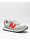 New Balance Lifestyle Kids 237 Concrete & True Red Shoes - Thumbnail image 1 of 3
