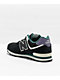 New Balance Lifestyle Kids 574 Black, Mercury & Vintage Teal Shoes - Thumbnail image 2 of 5