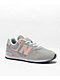 New Balance Lifestyle Kids 574 Rain Cloud & Pink Haze Shoes - Thumbnail image 1 of 3