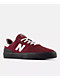 New Balance Numeric 272 Burgundy & Black Skate Shoes - Thumbnail image 1 of 4