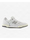 New Balance Numeric 600 White & Rain Cloud Skate Shoes - Thumbnail image 1 of 5
