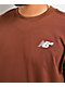 New Balance Numeric Small Logo Brown T-Shirt - Thumbnail image 2 of 2