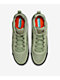 Nike Air Max Ishod Oil Green & Safety Orange Skate Shoes - Thumbnail image 3 of 5