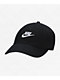 Nike Club Futura Black Strapback Hat - Thumbnail image 1 of 2