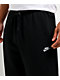 Nike Club Open Hem Black Sweatpants - Thumbnail image 3 of 5