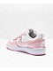 Nike Court Borough Low 2 SE White & Pink Shoes - Thumbnail image 2 of 4