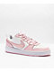 Nike Court Borough Low 2 SE White & Pink Shoes - Thumbnail image 1 of 4